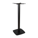 Boston Black Bar Height Table Base - Small Square With Radius Edges - NWOF
