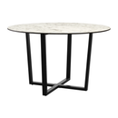 Bourne Dining Table - White Carrara Marble - NWOF