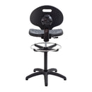 TC Factory Chair With Adjustable Draughtsmen Kit - Black - NWOF