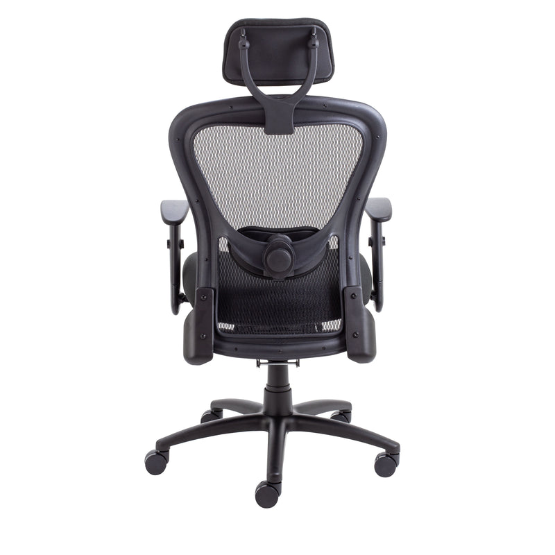 Strata High Back Chair With Seat Slide - Black - NWOF