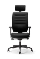 Bengal High Back Heavy Duty Chair With Headrest - Black - NWOF