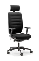 Bengal High Back Heavy Duty Chair With Headrest - Black - NWOF