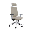 Maldini High Back Office Chair - Beige - NWOF