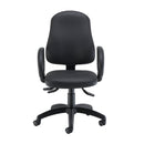 Calypso Ergo 2 Lever Office Chair With Lumbar Pump - Black PU - NWOF