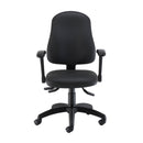 Calypso Ergo 2 Lever Office Chair With Lumbar Pump - Black PU - NWOF
