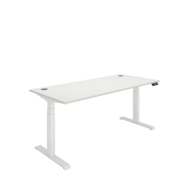 Core Dual Motor Sit Stand Desk - Arctic White