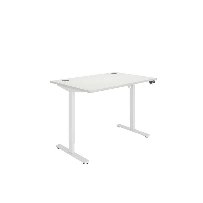 Core Single Motor Sit Stand Desk - Arctic White - NWOF