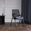 Capra Mesh Back Folding Office Training Chair With Sliding Arms & Writing Tablet - NWOF