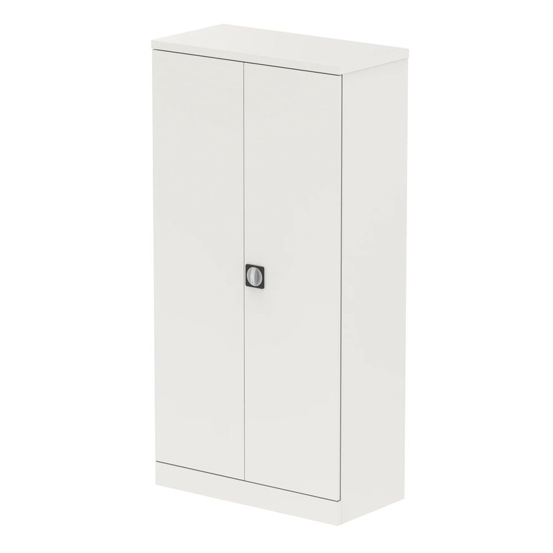 QUBE by Bisley 2 Door Stationery Cupboard - White