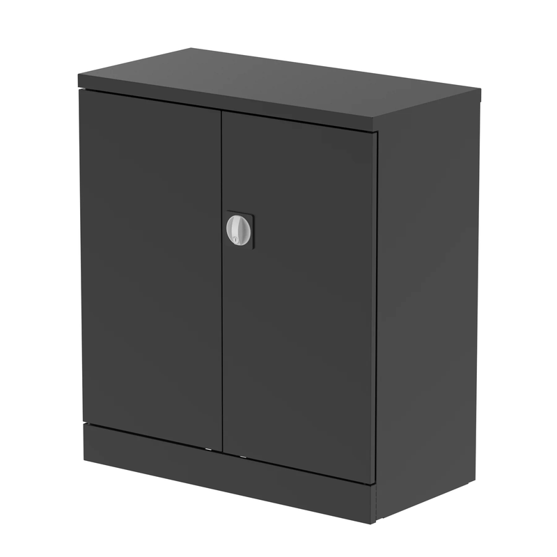 QUBE by Bisley 2 Door Stationery Cupboard - Black