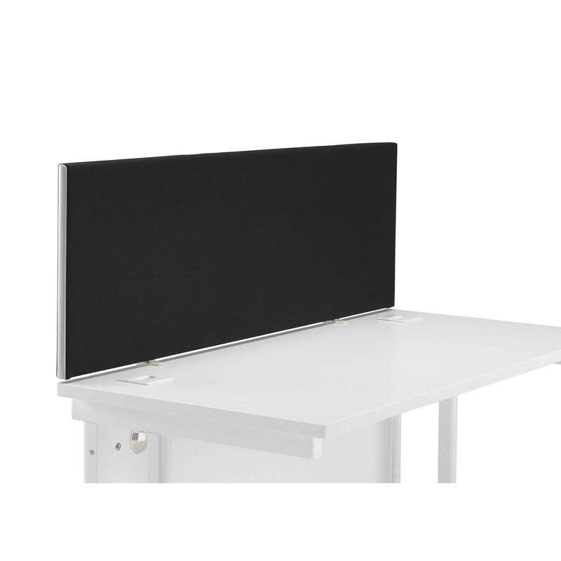Straight Upholstered Desktop Screen - Black - NWOF
