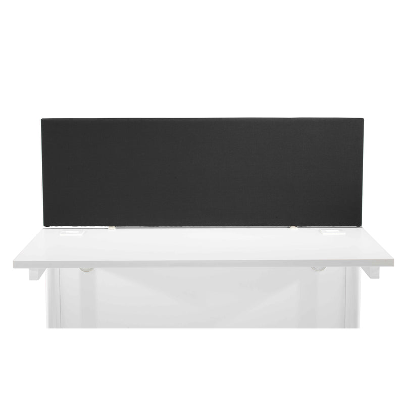 Straight Upholstered Desktop Screen - Black - NWOF