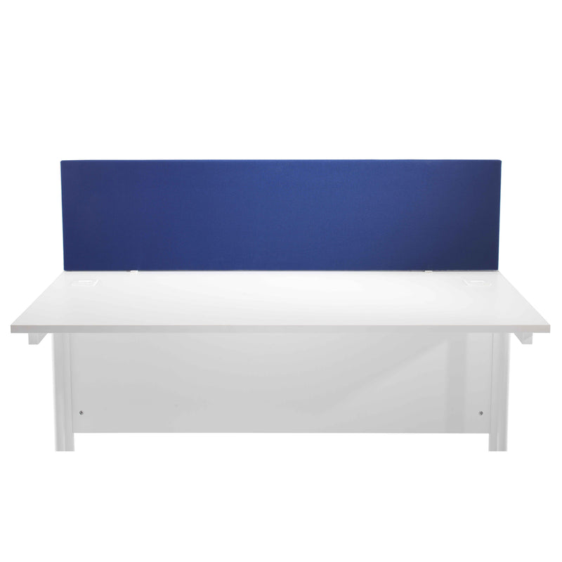 Straight Upholstered Desktop Screen - Blue - NWOF