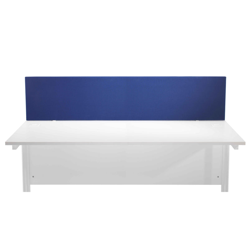 Straight Upholstered Desktop Screen - Blue - NWOF