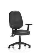Eclipse Plus II Lever Task Operator Chair Bonded Leather Black - NWOF