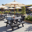 EKO A-Frame Picnic Table - Black - NWOF