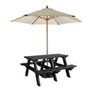 EKO A-Frame Picnic Table - Black - NWOF