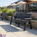 EKO 3 Seater Park Bench - Black - NWOF