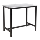 Eko Rectangular 4 Leg Bar Height Table - Whitewash Top - NWOF