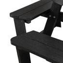 EKO 8 Seater Round Picnic Table - Black - NWOF