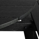 EKO 8 Seater Round Picnic Table - Black - NWOF