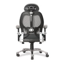 Ergo Ergonomic Luxury High Back Executive Mesh Chair - Grey/Black - NWOF
