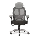 Ergo Ergonomic Luxury High Back Executive Mesh Chair - Grey/Black - NWOF