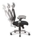 Ergo Ergonomic Luxury High Back Executive Mesh Chair - Grey/Black - NWOF