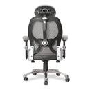 Ergo Ergonomic Luxury High Back Executive Mesh Chair - Grey - NWOF
