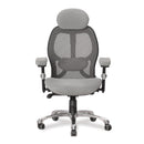 Ergo Ergonomic Luxury High Back Executive Mesh Chair - Grey - NWOF