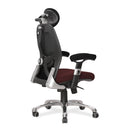 Ergo Ergonomic Luxury High Back Executive Mesh Chair - Black/Burgundy - NWOF