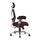 Ergo Ergonomic Luxury High Back Executive Mesh Chair - Black/Burgundy - NWOF