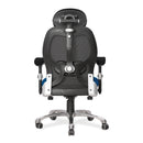 Ergo Ergonomic Luxury High Back Executive Mesh Chair - Black/Blue - NWOF