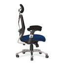 Ergo Ergonomic Luxury High Back Executive Mesh Chair - Black/Blue - NWOF