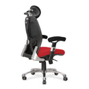 Ergo Ergonomic Luxury High Back Executive Mesh Chair - Black/Red - NWOF