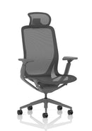 Dynamic Lumo Executive Chair in Shadow Grey with ergonomic design and adjustable features, ideal for office or conference rooms.