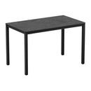 Extrema Black 4 Leg Dining Table - Metallic Anthracite