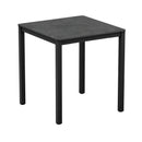 Extrema Black 4 Leg Dining Table - Metallic Anthracite