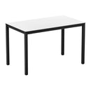 Extrema Black 4 Leg Dining Table - White