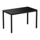 Extrema Black 4 Leg Dining Table - Black