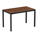 Extrema Black 4 Leg Dining Table - Textured Copper