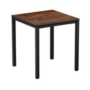 Extrema Black 4 Leg Dining Table - Textured Copper