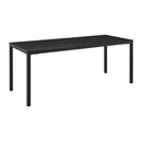Extrema Black 4 Leg Dining Table - Black