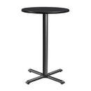 Enduratop Complete Bar Height Table With Flat Auto-Adjust Base - Black - NWOF