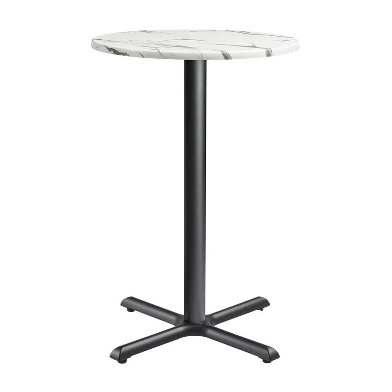 Enduratop Complete Bar Height Table With Flat Auto-Adjust Base - Carrara Marble