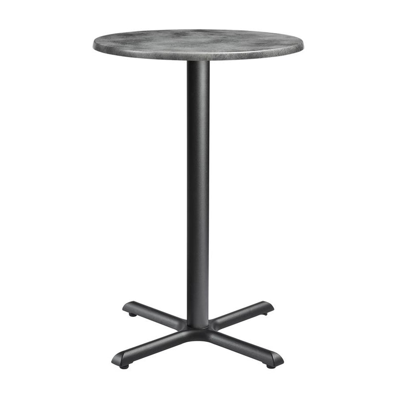 Enduratop Complete Bar Height Table With Flat Auto-Adjust Base - Cement