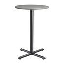 Enduratop Complete Bar Height Table With Flat Auto-Adjust Base - Grey - NWOF