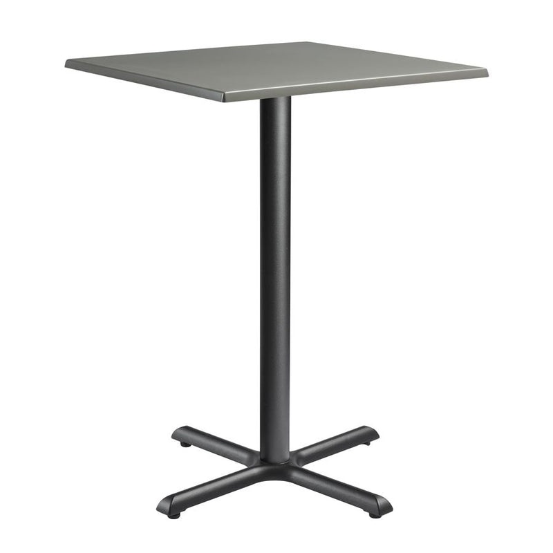 Enduratop Complete Bar Height Square Table With Flat Auto-Adjust Base - Grey