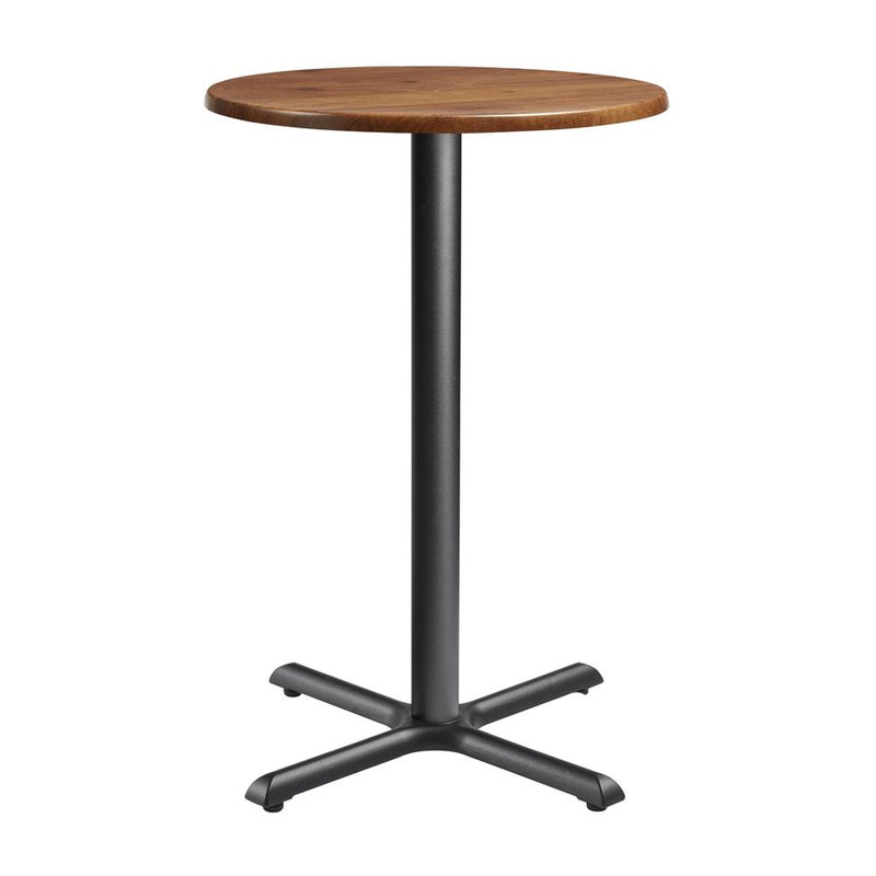 Enduratop Complete Bar Height Table With Flat Auto-Adjust Base - Natural Wood