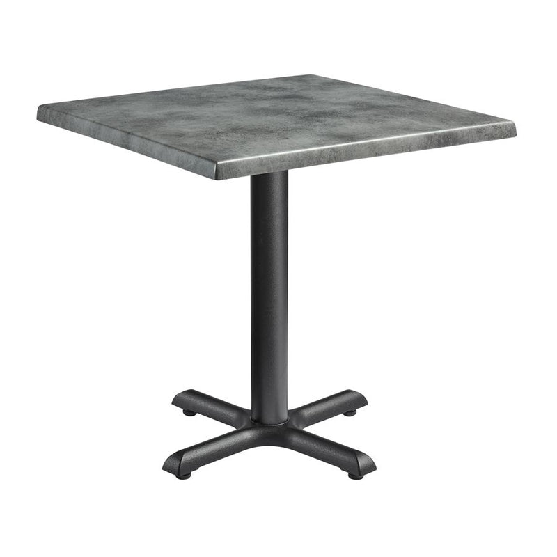 Enduratop Complete Straight Dining Table With Flat Auto-Adjust Base - Cement